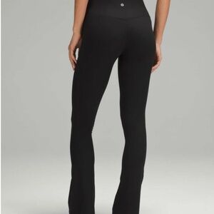 Lululemon Align High Rise Mini Flare short 27” inseam black SZ 4